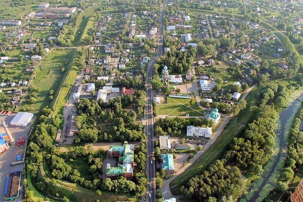 Вид сверху на Переславль