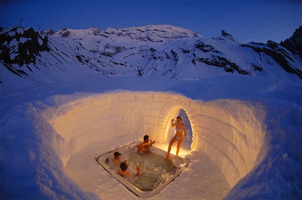 Гидромассажная ванна, горы Маттерхорн