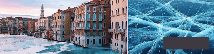 Венеция, скованная льдом, в работах Роберта Янса