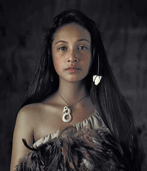 Девушка из племени маори. Таупо, Новая Зеландия
