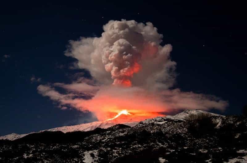 Этна — самый высокий и массивный действующий вулкан Европы