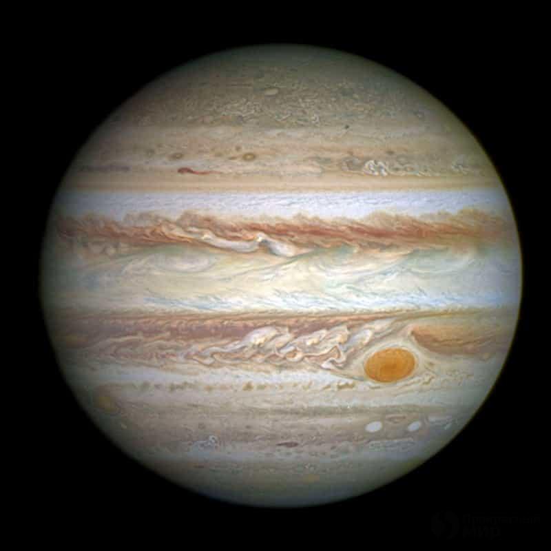 Тень Ганимеда на Юпитере