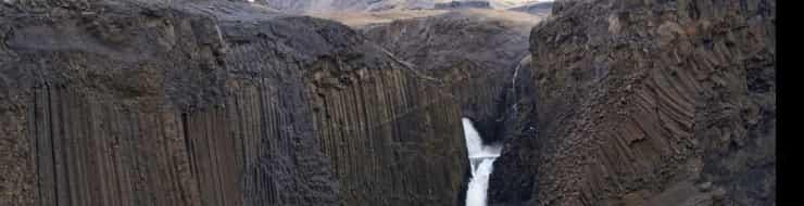 Водопад Литланесфосс в Исландии