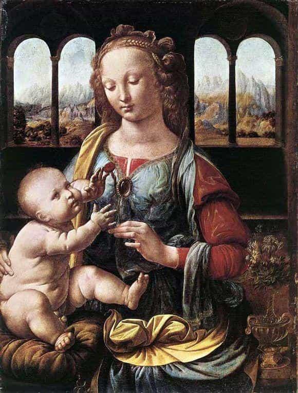 Мадонна с гвоздикой, Леонардо да Винчи