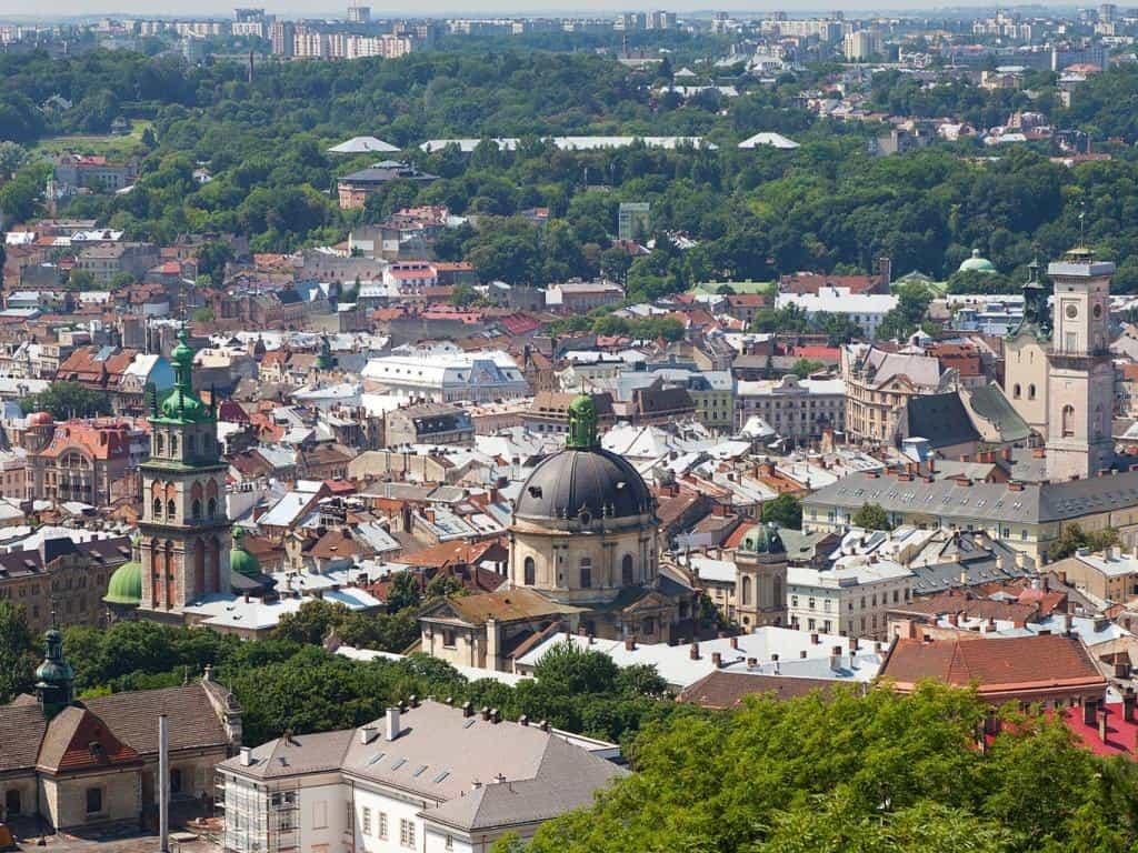 Вид с крыши города