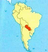 Парагвай на карте
