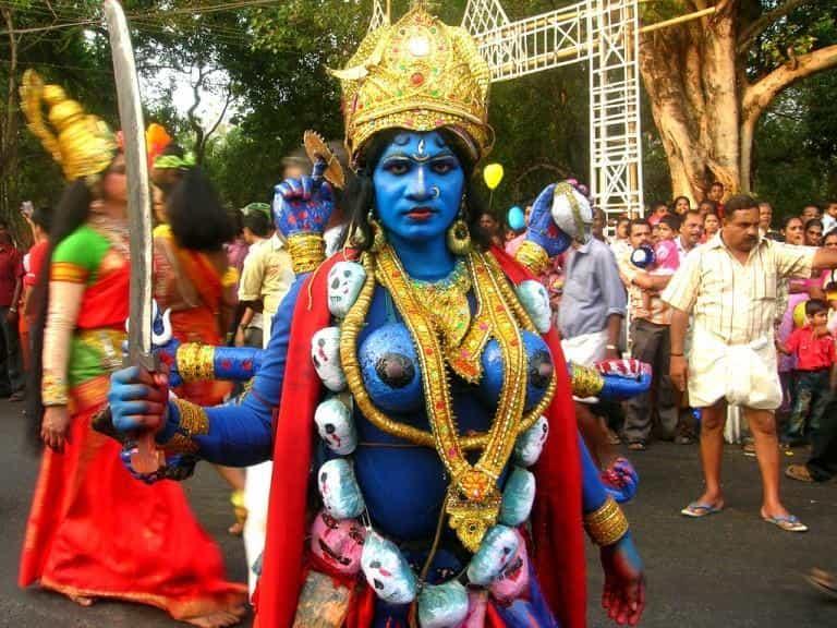 Синяя женщина - Керала - Индия