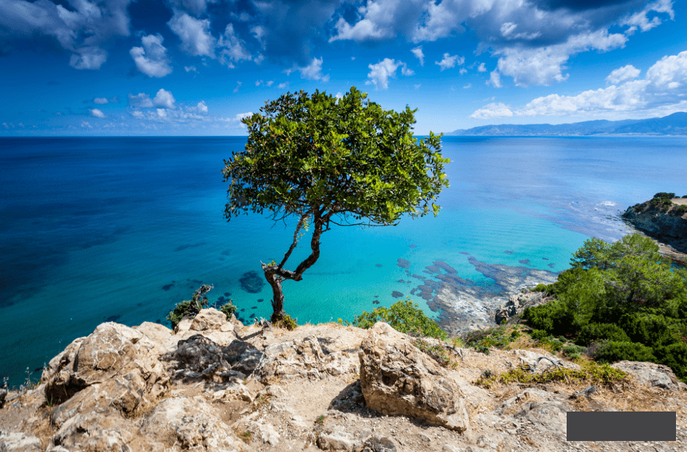Берег острова Кипр